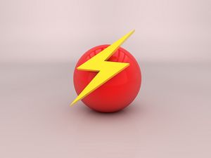 Preview wallpaper arrow, mark, ball, background, bright, color