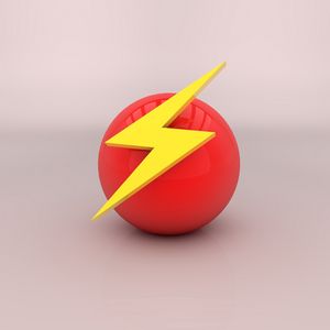 Preview wallpaper arrow, mark, ball, background, bright, color