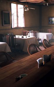 Preview wallpaper art, bar, tables, cafe, gramophone, table, chairs