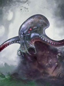Preview wallpaper art, cthulhu, lord of the worlds, deity