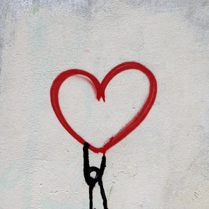 Preview wallpaper art, heart, paint, love