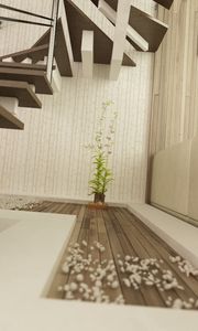 Preview wallpaper art, render, stairs, plant, rooms, decor