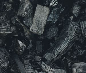 Preview wallpaper ash, coals, firewood, dark, texture
