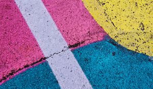 Preview wallpaper asphalt, paint, colorful, texture