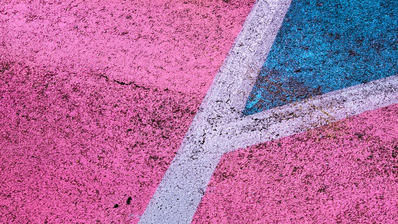 Wallpaper asphalt, paint, texture, colorful, marking