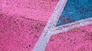 Preview wallpaper asphalt, paint, texture, colorful, marking