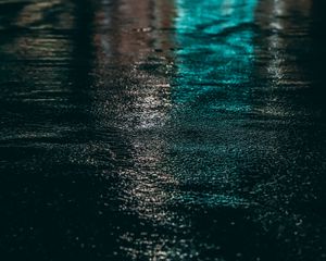Preview wallpaper asphalt, wet, dark, blur