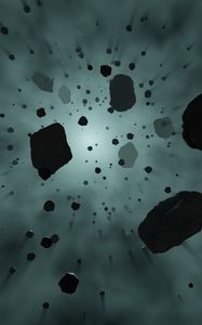Preview wallpaper asteroids, stones, fall