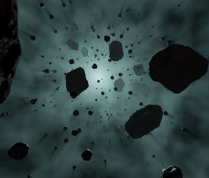 Preview wallpaper asteroids, stones, fall