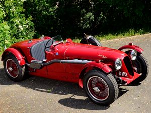 Preview wallpaper aston martin, 1939, red, side view, style, cars, retro