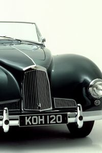 Preview wallpaper aston martin, 1948, green, front view, style, retro, auto