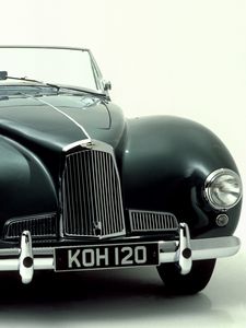 Preview wallpaper aston martin, 1948, green, front view, style, retro, auto