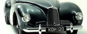 Preview wallpaper aston martin, 1948, green, front view, style, retro, auto