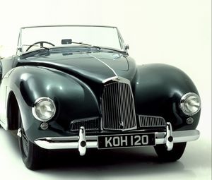 Preview wallpaper aston martin, 1948, green, front view, style, retro, auto