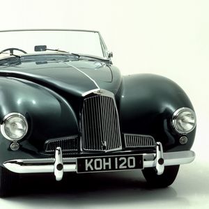 Preview wallpaper aston martin, 1948, green, front view, style, retro, auto