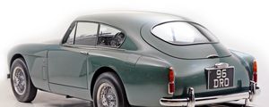 Preview wallpaper aston martin, 1958, green, side view, style, cars, retro