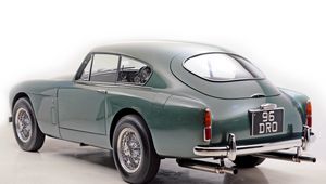 Preview wallpaper aston martin, 1958, green, side view, style, cars, retro