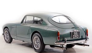 Preview wallpaper aston martin, 1958, green, side view, style, cars, retro