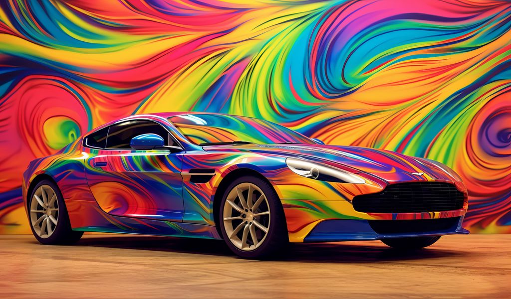 1024x600 Wallpaper aston martin, car, race, color