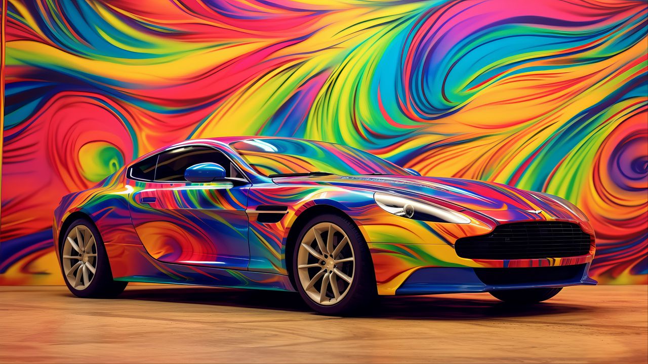 Wallpaper aston martin, car, race, color