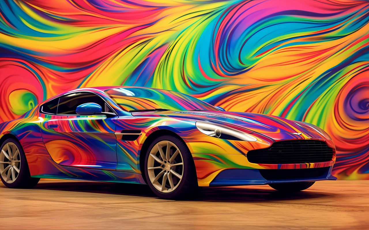 1280x800 Wallpaper aston martin, car, race, color