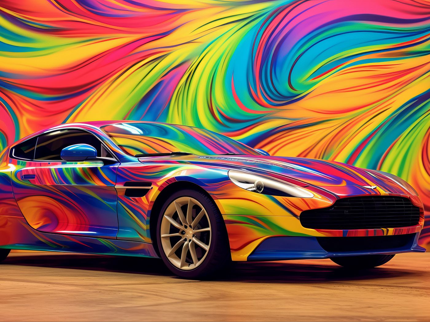 1400x1050 Wallpaper aston martin, car, race, color
