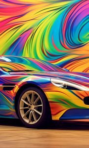 Preview wallpaper aston martin, car, race, color