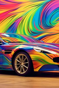 Preview wallpaper aston martin, car, race, color