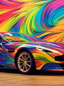 Preview wallpaper aston martin, car, race, color