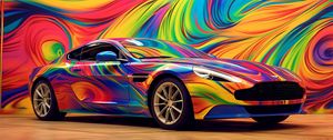 Preview wallpaper aston martin, car, race, color