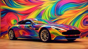 Preview wallpaper aston martin, car, race, color