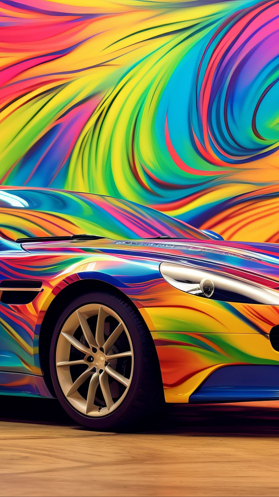 938x1668 Wallpaper aston martin, car, race, color
