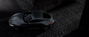 Preview wallpaper aston martin, db10, black, top view