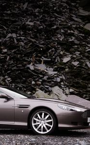 Preview wallpaper aston martin, db9, 2004, gray side view, style, cars