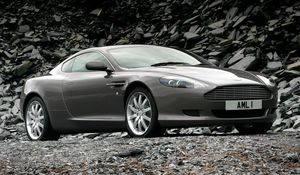 Preview wallpaper aston martin, db9, 2004, metallic gray, side view, style, cars