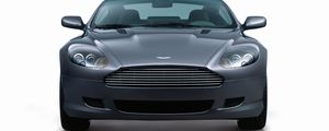 Preview wallpaper aston martin, db9, 2004, gray metallic, front view, style, auto