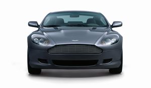 Preview wallpaper aston martin, db9, 2004, gray metallic, front view, style, auto