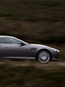 Preview wallpaper aston martin, db9, 2004, gray, side view, style, cars, speed, nature