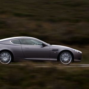 Preview wallpaper aston martin, db9, 2004, gray, side view, style, cars, speed, nature