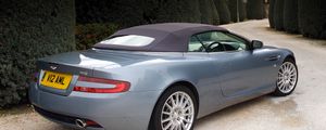 Preview wallpaper aston martin, db9, 2004, blue, side view, style, cars, nature