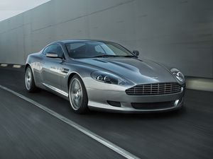 Preview wallpaper aston martin, db9, 2008, white, front view, style, cars, speed, asphalt