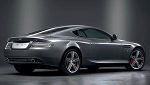 Preview wallpaper aston martin, db9, 2008, metallic gray, side view, style, sports, auto