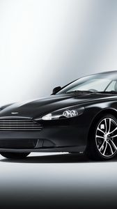 Preview wallpaper aston martin, db9, 2010, black, side view, style, cars