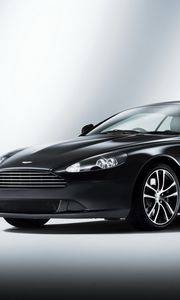 Preview wallpaper aston martin, db9, 2010, black, side view, style, cars