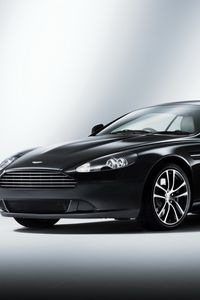 Preview wallpaper aston martin, db9, 2010, black, side view, style, cars