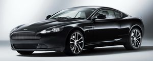 Preview wallpaper aston martin, db9, 2010, black, side view, style, cars