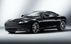 Preview wallpaper aston martin, db9, 2010, black, side view, style, cars