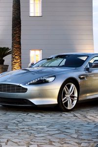 Preview wallpaper aston martin db9, aston martin, silver