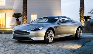 Preview wallpaper aston martin db9, aston martin, silver