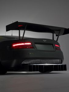 Preview wallpaper aston martin, dbr9, 2005, black, side view, style, sports, auto